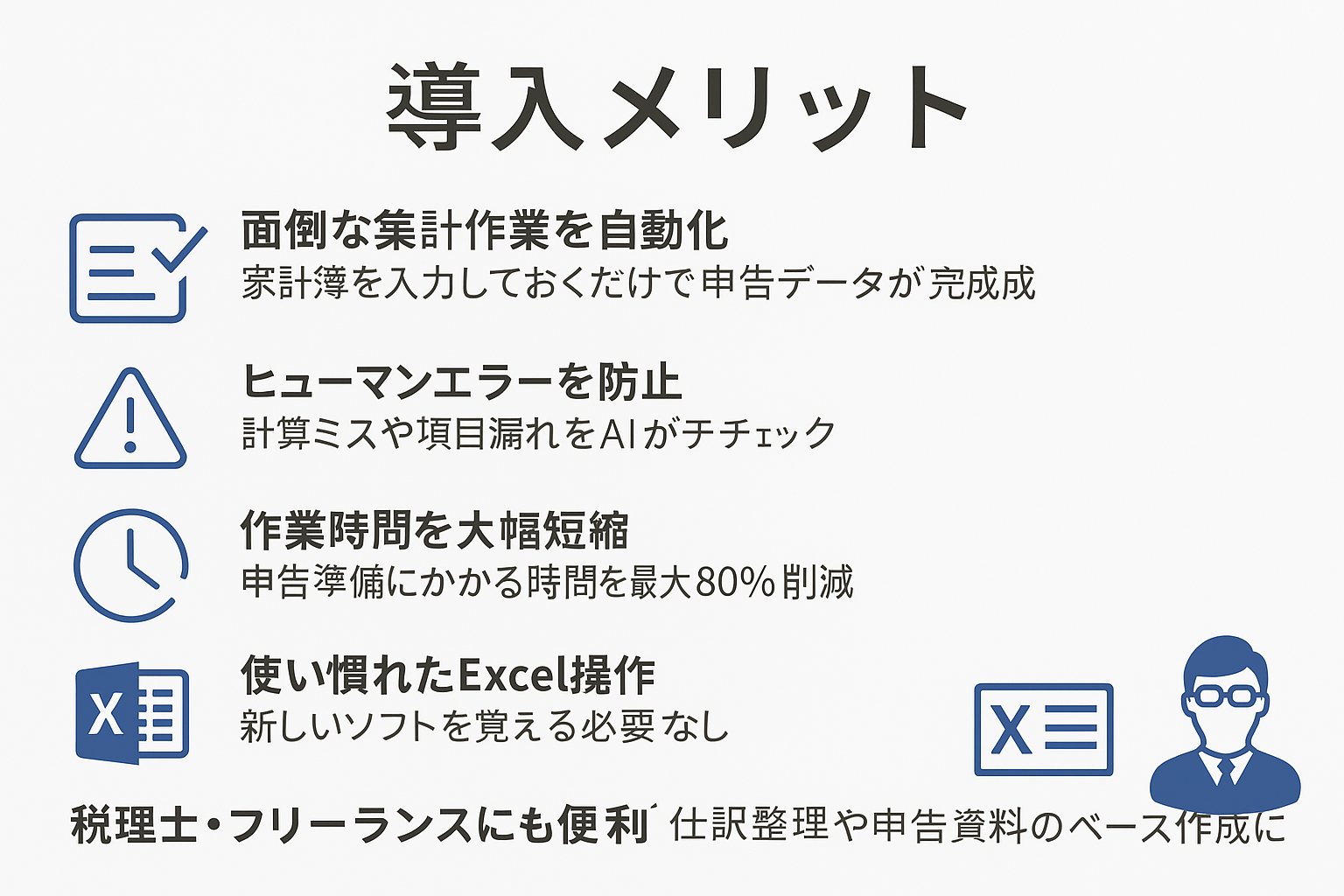 導入メリットの図解イメージ